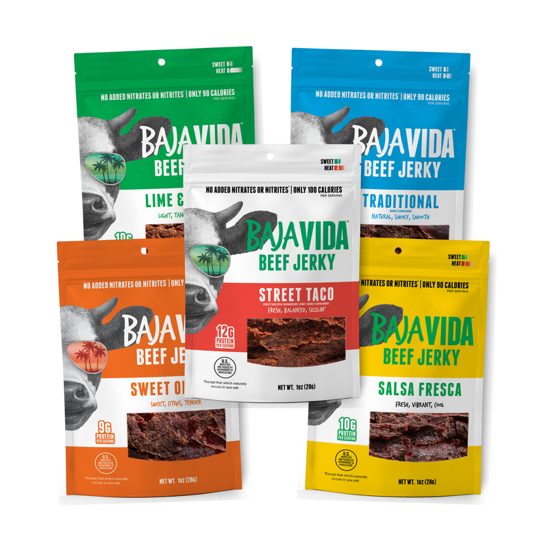 Load image into Gallery viewer, New! Baja Vida Jerky Pouch Variety, 1ct