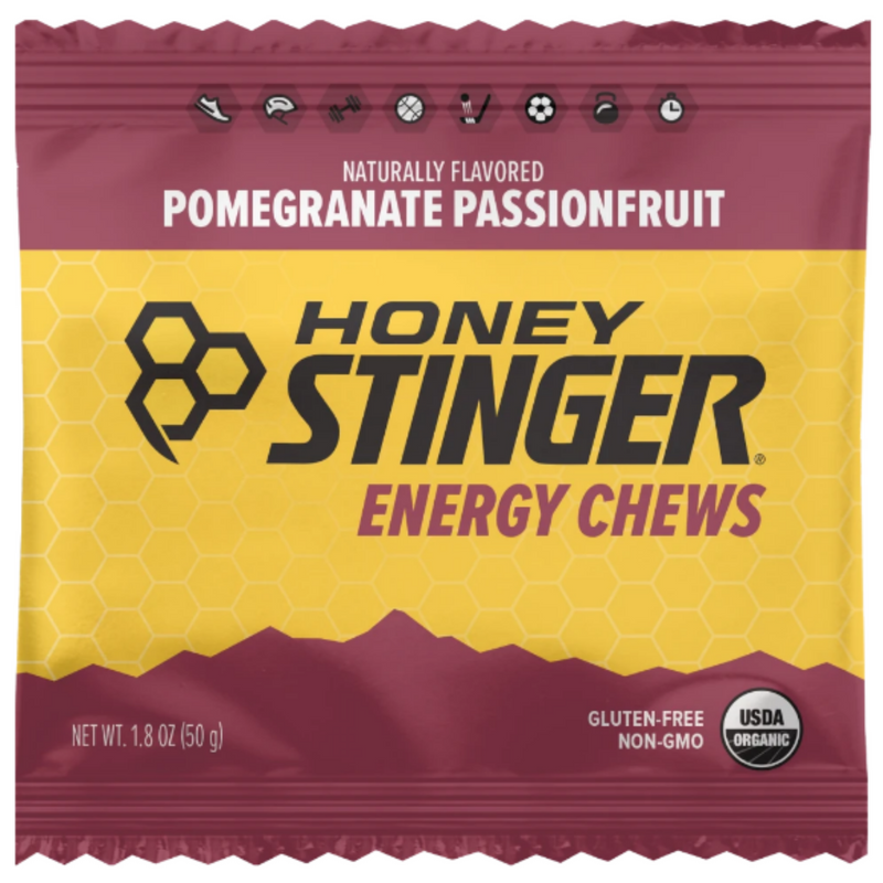 Load image into Gallery viewer, Honey Stinger Organic Energy Chews Pomegranate Passionfruit