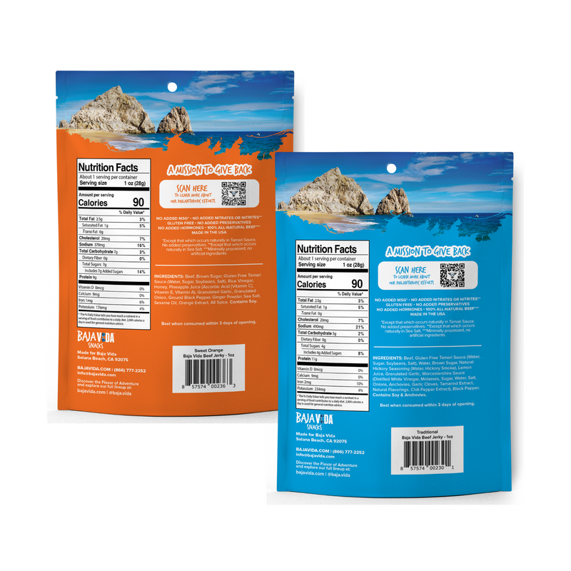 Load image into Gallery viewer, New! Baja Vida Jerky Pouch Variety, 1ct
