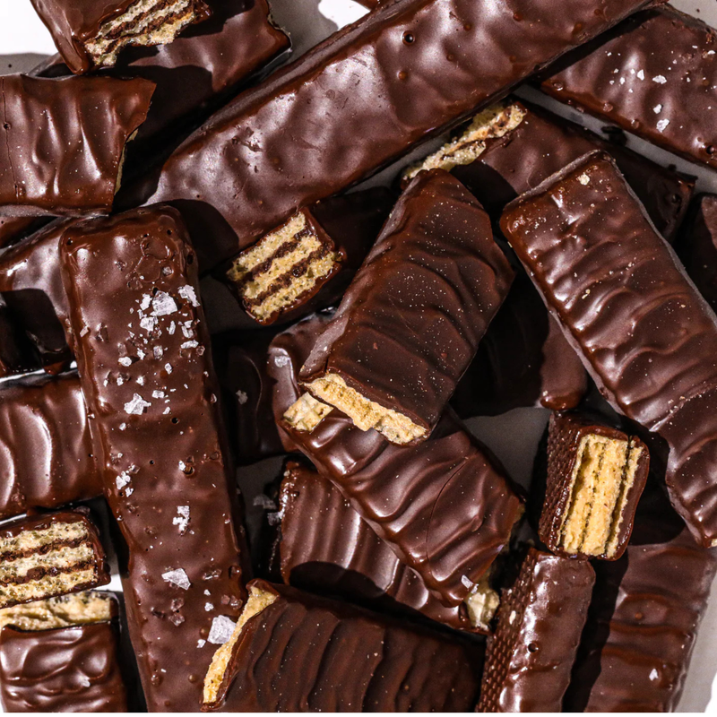 Load image into Gallery viewer, Little Secrets Dark Chocolate Sea Salt Wafer Twin Bars