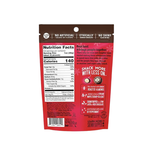 SkinnyDipped Dark Chocolate Peppermint Almonds