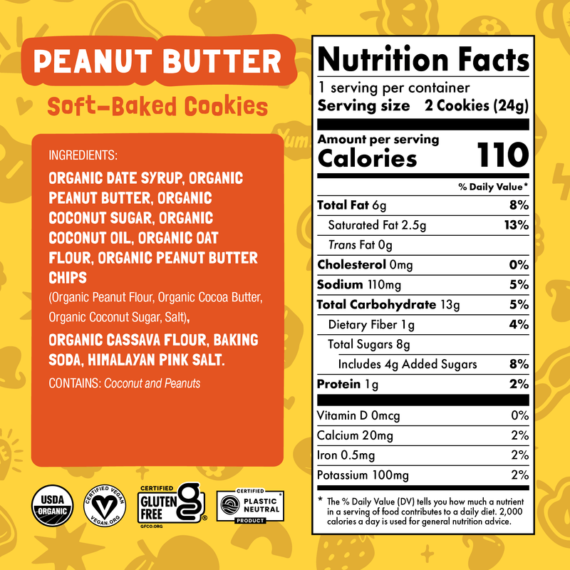 Load image into Gallery viewer, Skout Organic Peanut Butter Soft Baked Cookies
