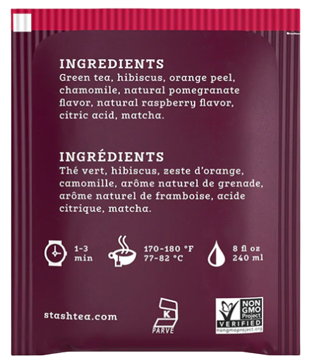Stash Pomegranate Raspberry Green Tea