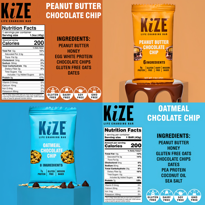 Load image into Gallery viewer, KiZE Life Changing Bar Variety, 1ct
