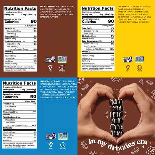 Drizzilicious Mini Rice Cakes Variety, 1ct