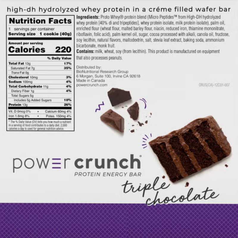 Load image into Gallery viewer, Power Crunch Triple Chocolate Protein Bar
