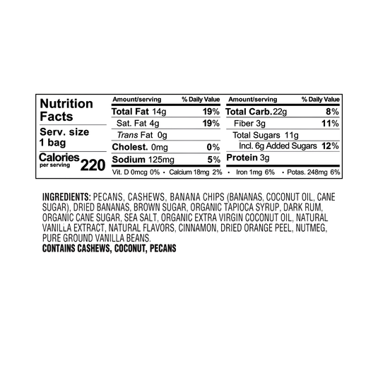 Sahale Banana Rum Pecans