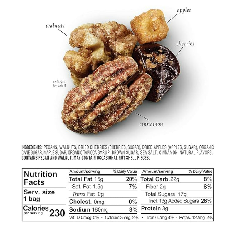Load image into Gallery viewer, Sahale Maple Pecan Nutrition
