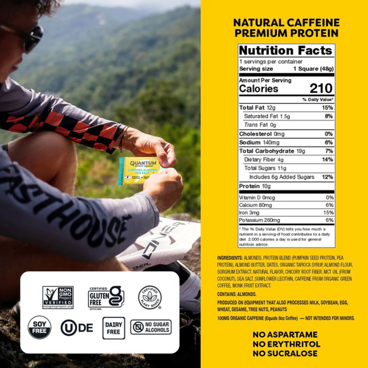 New! Quantum Energy Squares Caramel Almond Sea Salt