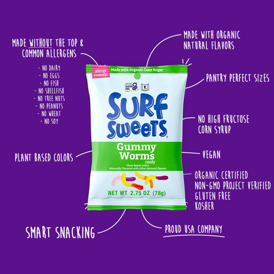 Surf Sweets Gummy Worms