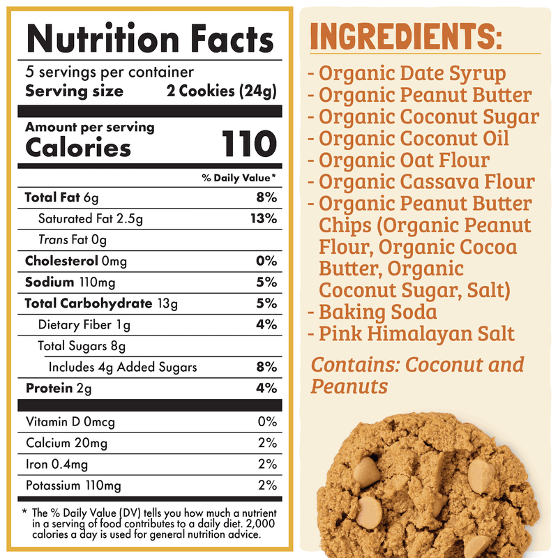 Load image into Gallery viewer, Skout Organic Peanut Butter Soft Baked Cookies
