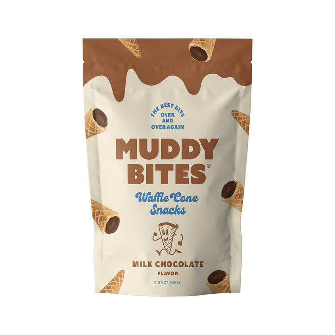 Muddy Bites Waffle Cone Snack - Milk Chocolate